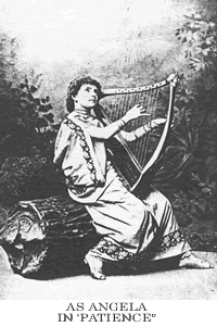 Bond as Lady Angela in Patience, 1881 Bond as Lady Angela in Patience, 1881